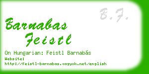 barnabas feistl business card